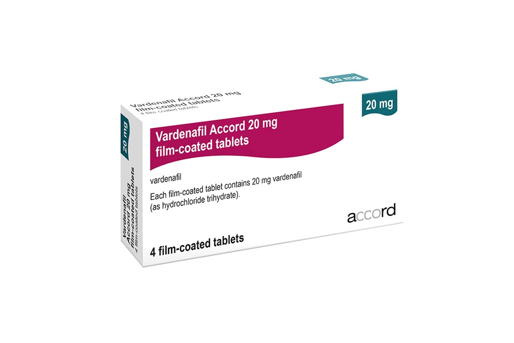Vardenafil hcl 20mg tablet