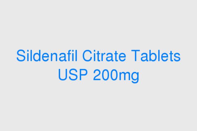 Sildenafil tablets 200 mg