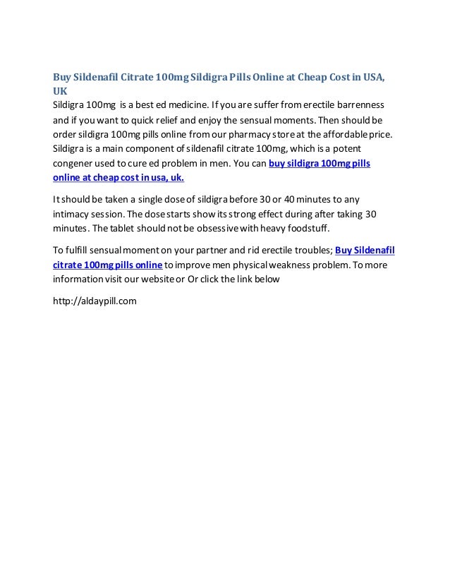 Sildenafil citrate tablets 100mg cost