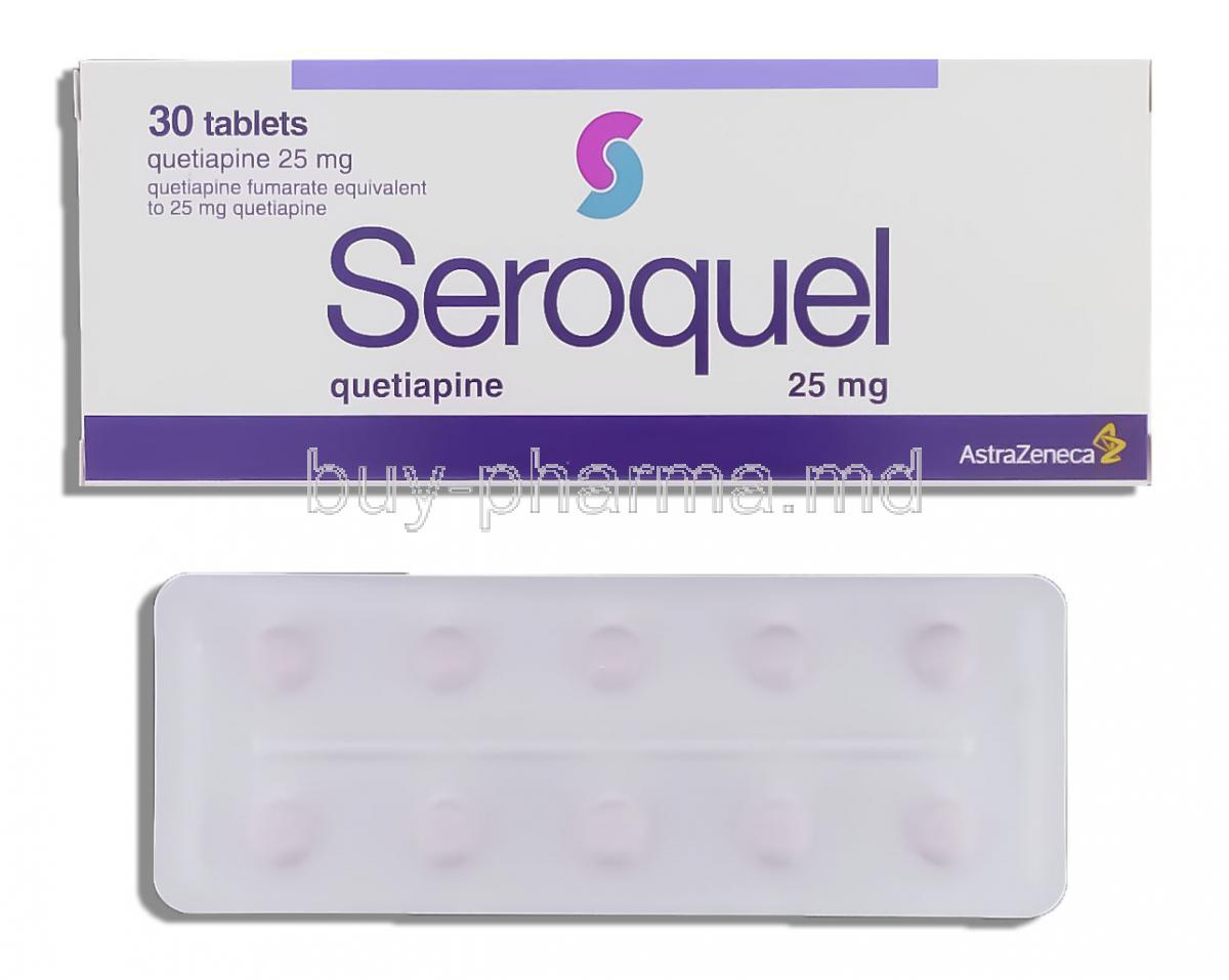 Seroquel 25mg tab