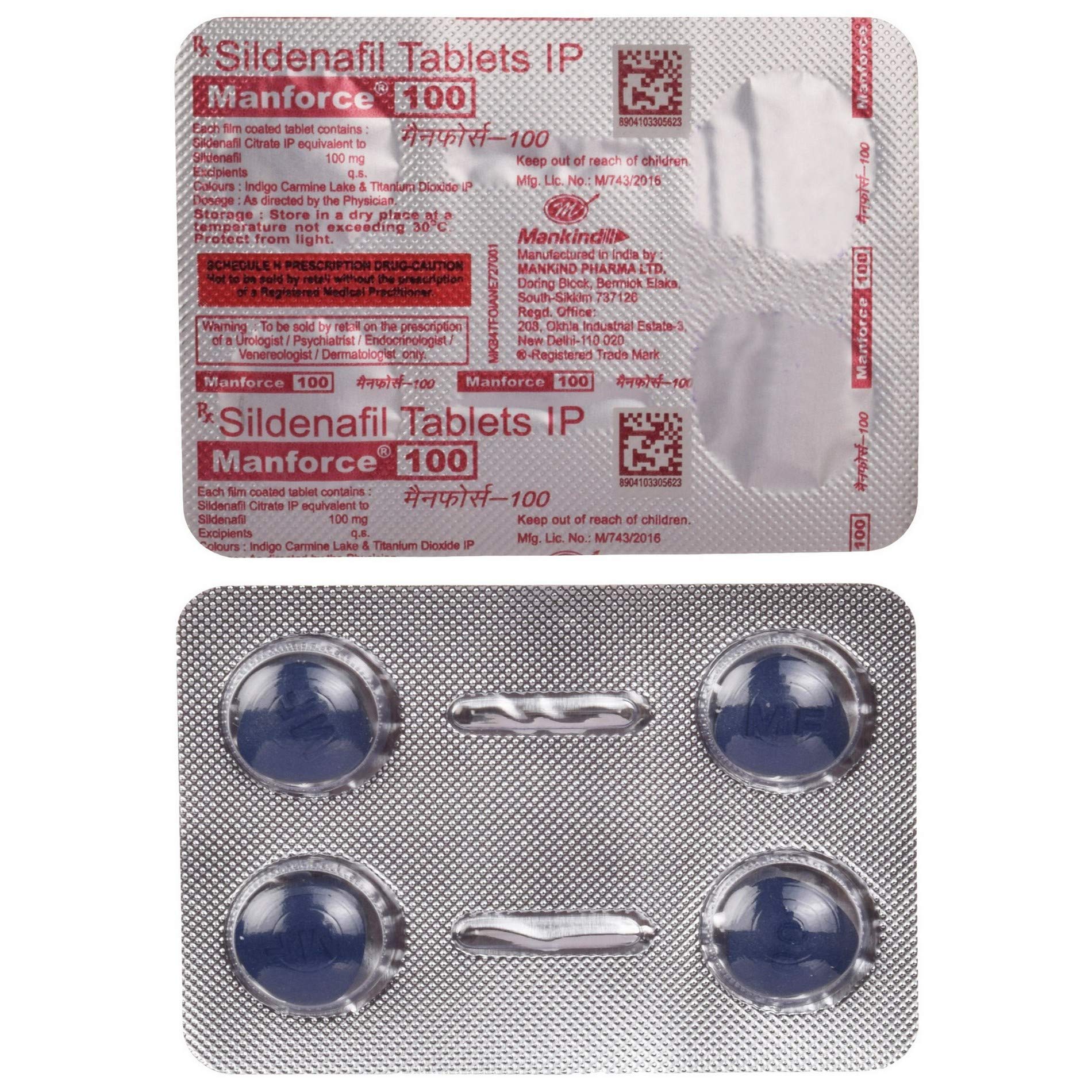 Sildenafil tab 100mg 4