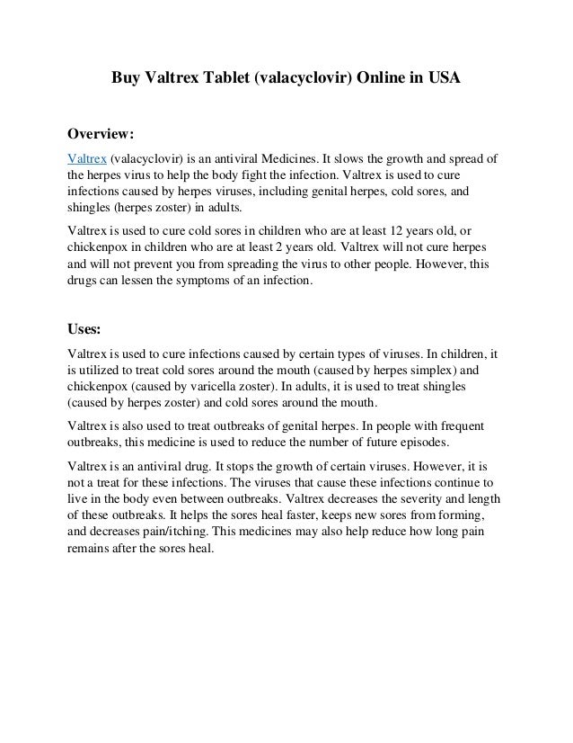 Valtrex Online Order