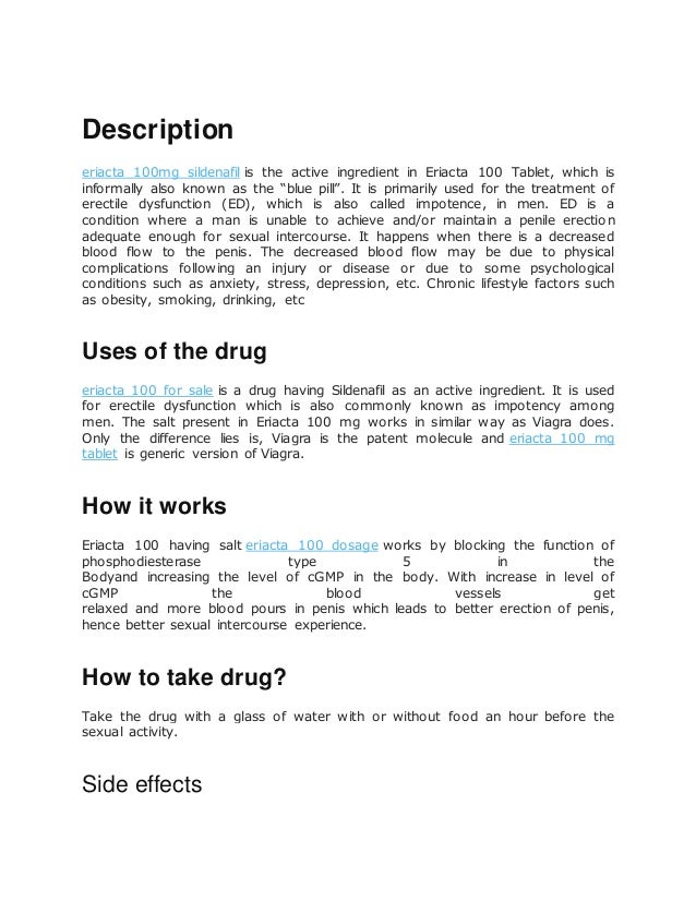 Eriacta For Sale