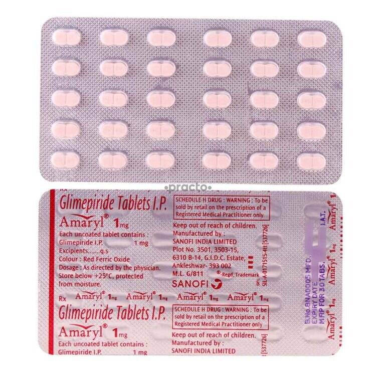 price of amaryl 1 mg